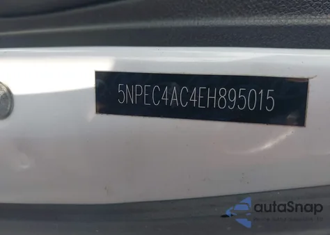 2014 Hyundai Sonata Se из США, поврежденный, VIN 5NPEC4AC4EH895015